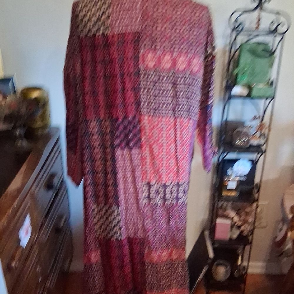 Loft Outlet Multicolor Patchwork Long Kimono M/L - image 6